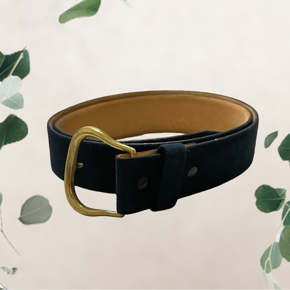 Halston Heritage Accessories - Halston Ultra Suede Cowhide Belt